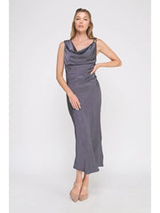 Aggie Draped Midi Dress NB