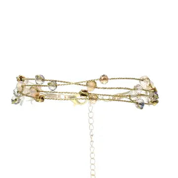 NB STRAND GOLD THREAD BRACELET WITH CRYSTAL