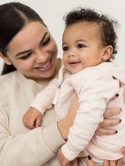 Organic Cotton Quilted Bee Baby Jacket