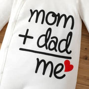 Mom + Dad = Me Baby| Girl/Boy Jumpsuit