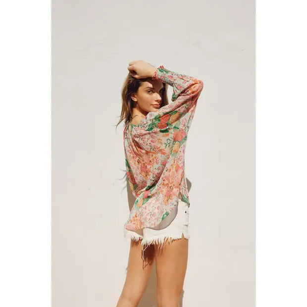Flower Patch Flowy Blouse NB