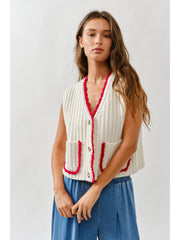 Wide Rib Sweater Vest NB