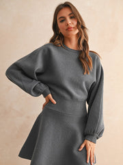 Ballon Sleeve Sweater Dress NB