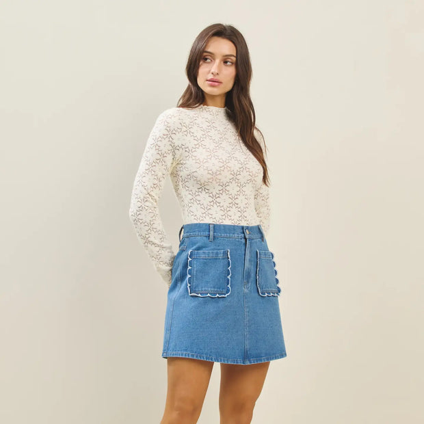 ANN Floral Lace Bodysuit NB