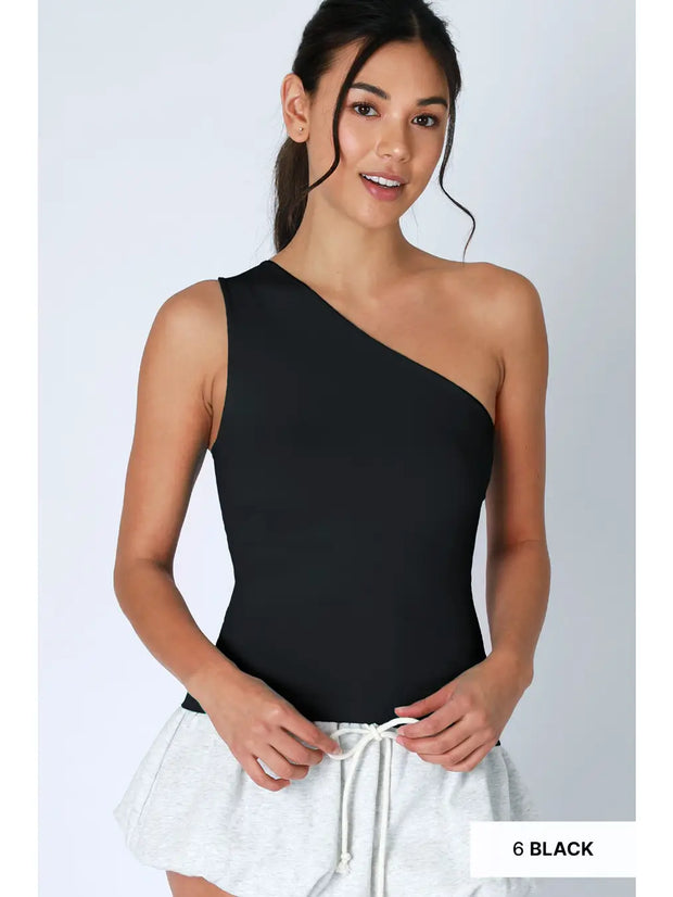 NIKI BIKI ONE SHOULDER TOP ONE SIZE