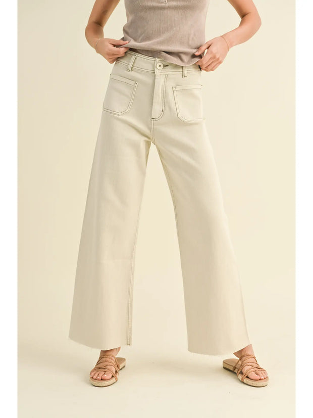 NB  Wide Leg Pants with Front Pocket