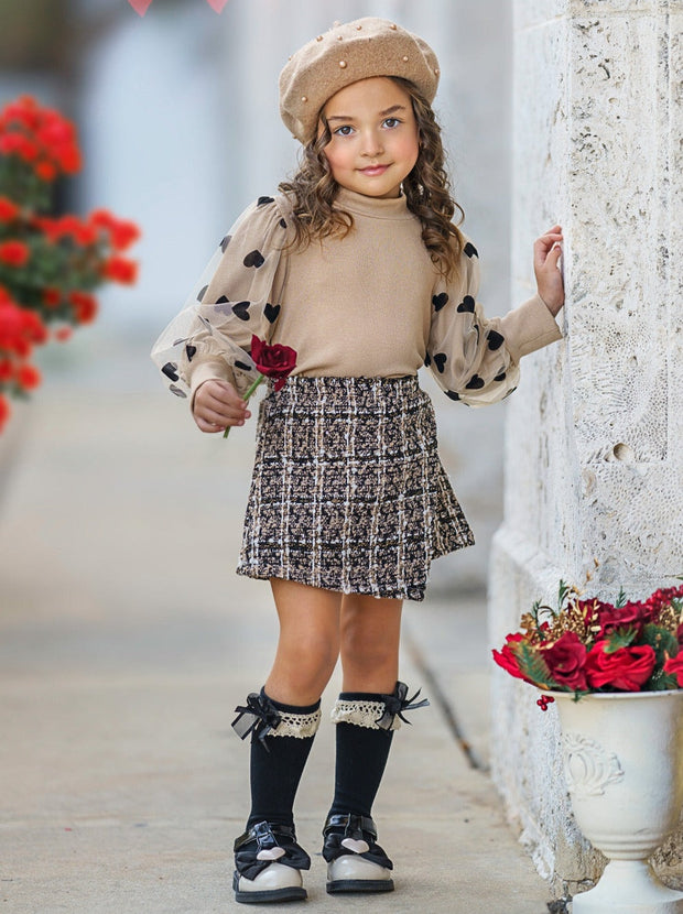 Heart On Sleeve Skort Set