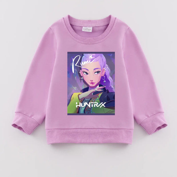 Kpop Demon Hunters Sweatshirt Huntr/X Top