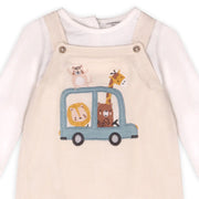 organic Animal Safari baby Knit Overall Set