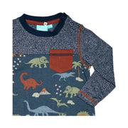 Dino Pocket Romper Baby