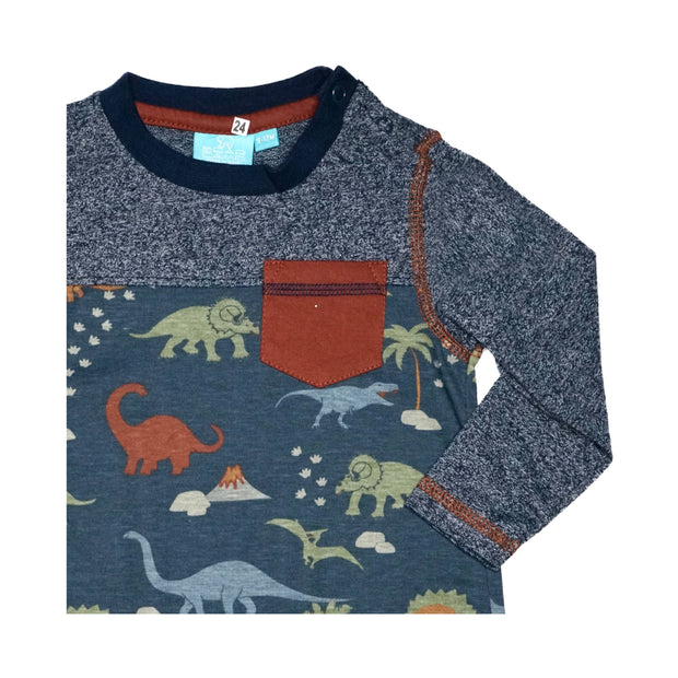 Dino Pocket Romper Baby