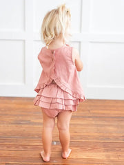 Yo Baby Blush Ruffle Set