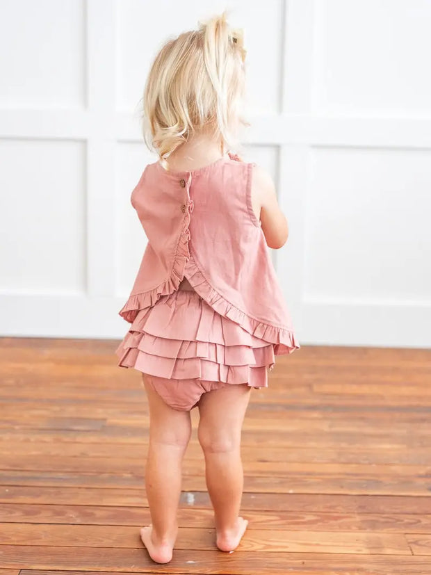 Yo Baby Blush Ruffle Set