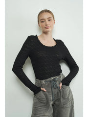 Lace Top with Ruffle top NB