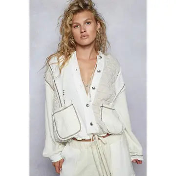 Pol Hooded Combo Shacket TGS