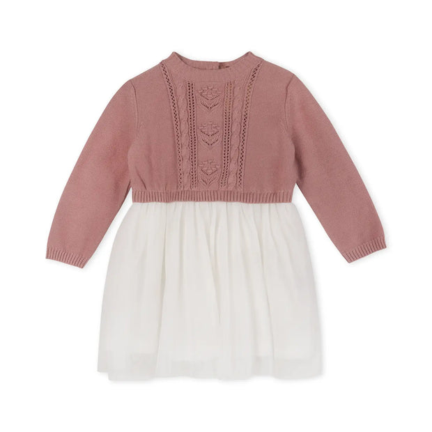 Organic Cable Knit Baby Tutu Dress