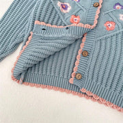 Embroidered Knitted Cardigan