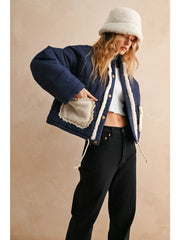 NB Sherpa Pocket Detail Quilted Jacket