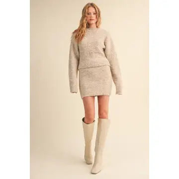 Kat Sweater Top and Mini Skirt Set nb
