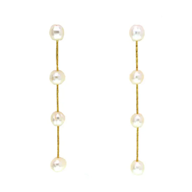 NB pearl drop earrings