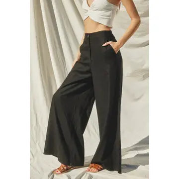 NB  Wide Leg Pants with Front Pocket