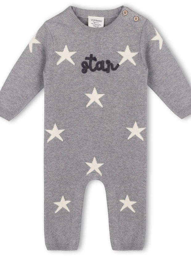 Organic Star Baby Sweater Jumpsuit