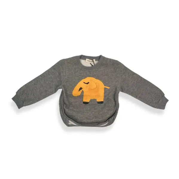 Kids Elephant Patch Sweatshirt