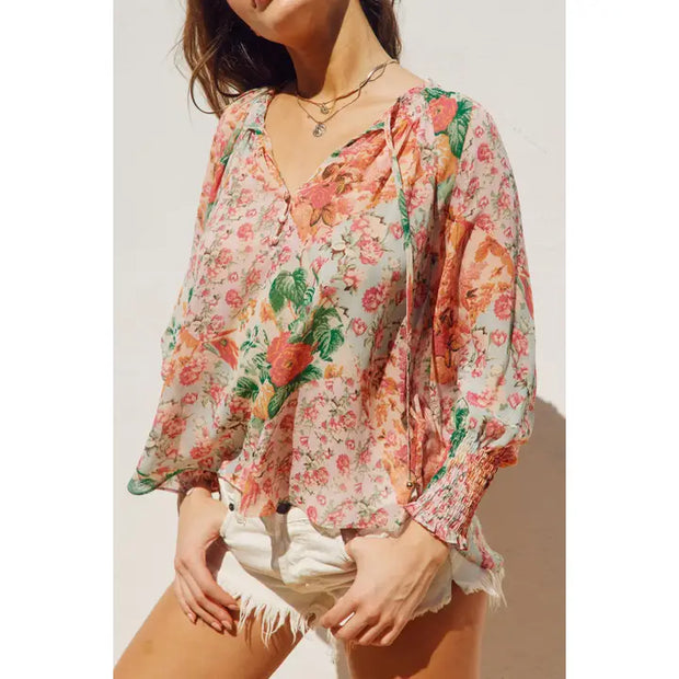 Flower Patch Flowy Blouse NB