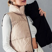 NB DEE  REVERSIBLE  CROPPED PUFF VEST