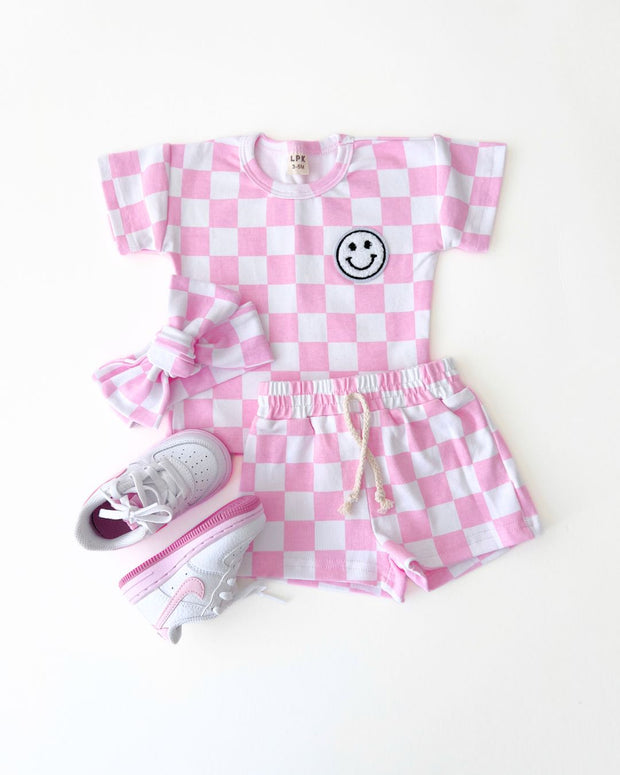 Checkered Shorts Set