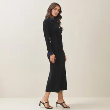 Mare Denim Trim Knit Dress NB