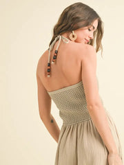 Crochet Top Contrast Dress NB
