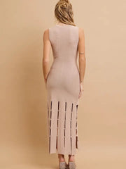 NB Knit Pearl Sleeveless Midi Dress