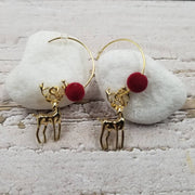 Festive Reindeer Earrings
