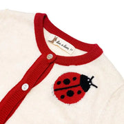 kids Ladybug Wooly Cardigan
