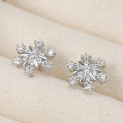 NB SNOWFLAKE STERLING SILVER EARINGS