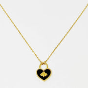 Bee Heart Necklace