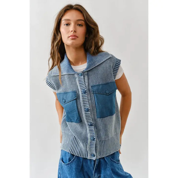 NB Annie Washed Sweater Vest
