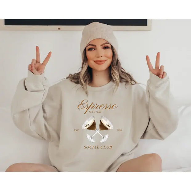 Tini Time, Espresso Martini Sweatshirt, Social Club