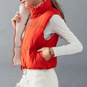 NB DEE  REVERSIBLE  CROPPED PUFF VEST