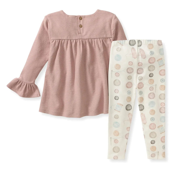 Little Button Organic Tunic & Pants Set