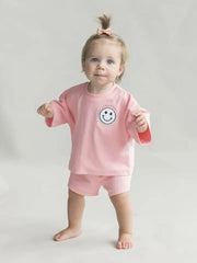 Smiley short set