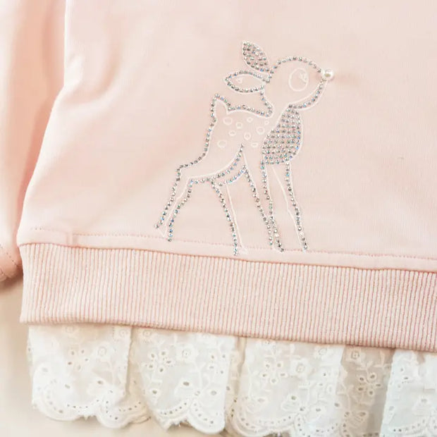 TGS Deer Rhinestone Sweatshirt