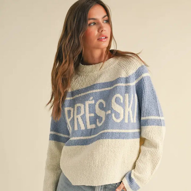 NB Apres-Ski Letter Front Sweater Top