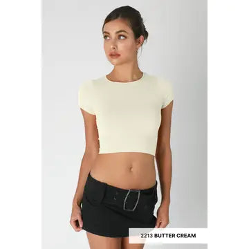 TGS Nikibiki Jersey Crew Neck Crop Tee