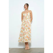 NB Lace Floral Print Midi Dress