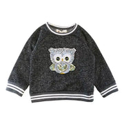 Sequin Owl Lurex Sweatshirt
