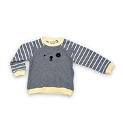 kids Little Who* Bear Face Stripy Sweatshirt