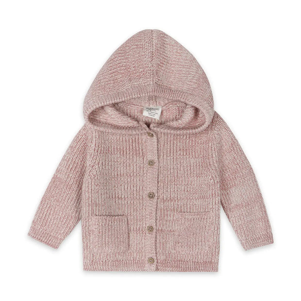 organic Classic Knit Baby Hooded Jacket cotton