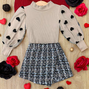 Heart On Sleeve Skort Set